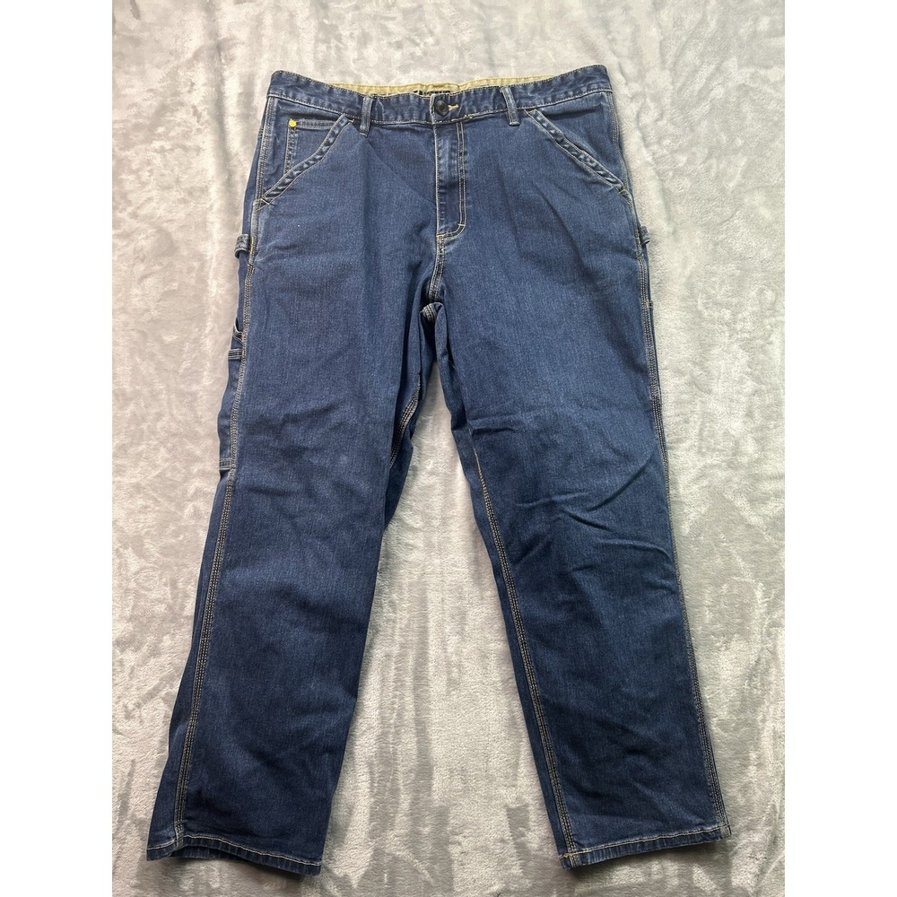 Caterpillar Mens Sz 38x30 Carpenter Blue Jeans Work Wear By Cat Guys Sturdy Pant